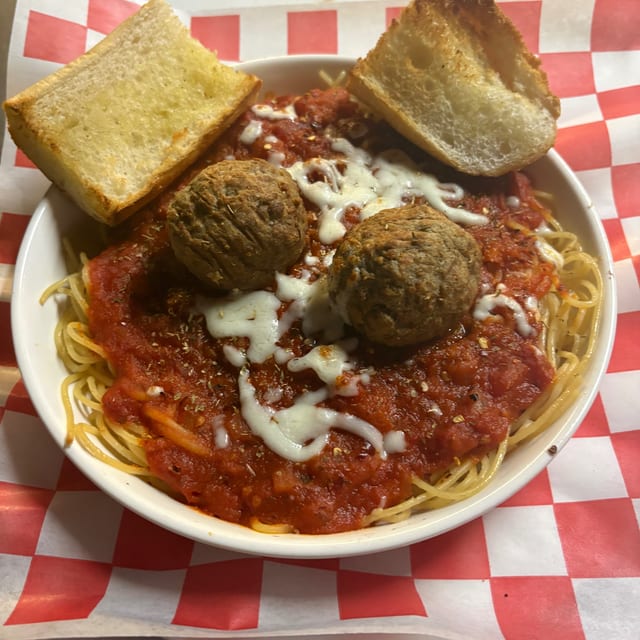 Spaghetti and Meatball Pasta.